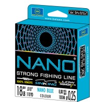 Monofilamentinis valas "NANO Blue" 150m